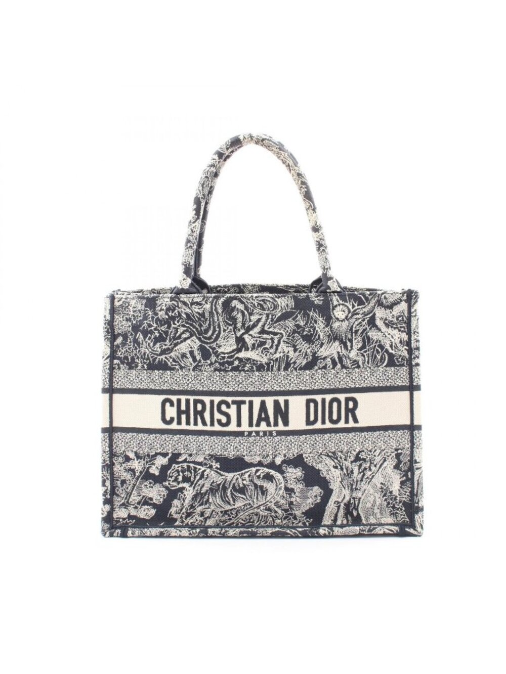 Dior Tote Book Navy Canvas - Picture 1 of 6